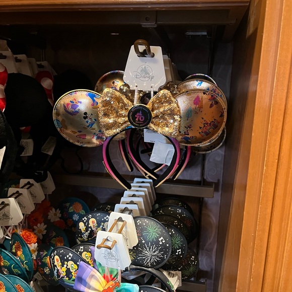 Disney 70th Anniversary  Headband Ears Minnie Loungefly  New With Tags 70 th